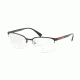 Prada PS51IV Single Vision Prescription Eyeglasses 1AB1O1-55 - Black Frame