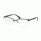 Prada PS51IV Single Vision Prescription Eyeglasses DG01O1-53 - Black Rubber Frame