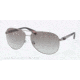 Prada PS51OS Sunglasses 7CQ3M1-62 - Gunmetal Demi Shiny Frame, Gray Gradient Lenses