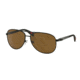 Prada PS51OS Sunglasses DG05Y1-62 - Black Rubber Frame, Polar Brown Lenses
