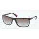 Prada PS51PS Sunglasses 1BO0A7-58 - Black Demi Shiny Frame, Grey Gradient Lenses