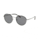 Prada PS51SS Single Vision Prescription Sunglasses, 51mm, Gunmetal / Grey, PS51SS-290255-51-SV