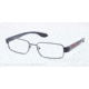 Prada PS52EV Progressive Prescription Eyeglasses OAA1O1-52 - Blue Demi Shiny Frame
