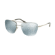 Prada PS52RS Single Vision Prescription Sunglasses PS52RS-1BC5K2-56 - Lens Diameter 56 mm, Frame Color Silver