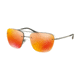 Prada PS52RS Sunglasses 5AV5M0-56 - Gunmetal Frame, Brown Mirror Orange Lenses
