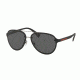 Prada PS52SS Single Vision Prescription Sunglasses PS52SS-DG05S0-58 - Lens Diameter 58 mm, Frame Color Black