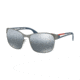 Prada PS52TS Bifocal Prescription Sunglasses, 59mm, Gunmetal Rubber, PS52TS-DG12F2-59-BI