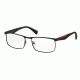 Prada PS54FV Eyeglass Frames DG01O1-53 - Black Rubber Frame