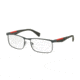 Prada PS54FV Eyeglass Frames UFI1O1-53 - Green Rubber Frame