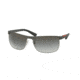 Prada PS54QS Sunglasses DG10A7-63 - Gunmetal Rubber/Steel Rubber Frame, Grey Gradient Lenses