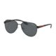 Prada PS54TS Sunglasses 1AB5Z1-61 - Black Frame, Polar Grey Lenses
