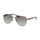 Prada PS54TS Sunglasses 5AV3M1-58 - Gunmetal Frame, Grey Gradient Lenses