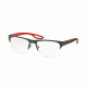 Prada PS55FV Eyeglass Frames UFI1O1-56 - Green Rubber Frame