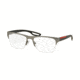 Prada PS55FV Eyeglass Frames UFK1O1-54 - Gunmetal Rubber Frame