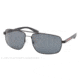 Prada PS55NS Single Vision Prescription Sunglasses PS55NS-1BO5Z1-60 - Lens Diameter 60 mm, Frame Color Demi-Shiny Black