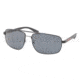 Prada PS55NS Sunglasses 1BO5Z1-6016 - Demi Shiny Black Frame, Gray Lenses