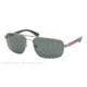 Prada PS55NS Single Vision Prescription Sunglasses PS55NS-5AV3O1-60 - Lens Diameter 60 mm, Frame Color Gunmetal