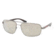 Prada PS55NS Sunglasses 7JO1C0-6016 - Gunmetal Demi Shiny Frame, Mirror Gold Lenses