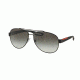 Prada PS55QS Bifocal Prescription Sunglasses PS55QS-DG00A7-62 - Lens Diameter 62 mm, Frame Color Black Rubber