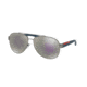Prada PS55QS Bifocal Prescription Sunglasses PS55QS-DG12E2-59 - Lens Diameter 59 mm, Frame Color Gunmetal Rubber
