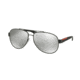 Prada PS55QS Bifocal Prescription Sunglasses PS55QS-TIG2B0-62 - Lens Diameter 62 mm, Frame Color Grey Rubber