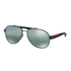 Prada PS55QS Bifocal Prescription Sunglasses PS55QS-TIG4J2-62 - Lens Diameter 62 mm, Frame Color Grey Rubber
