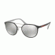 Prada PS55SS Progressive Prescription Sunglasses PS55SS-VIM2B0-53 - Lens Diameter 53 mm, Frame Color Dark Grey/light Grey