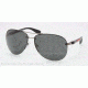 Prada PS 56MS 65 PS56MS Single Vision Prescription Sunglasses PS56MS-5AV1A1-62 - Lens Diameter 62 mm, Frame Color Gunmetal