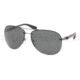 Prada PS56MS Sunglasses 5AV1A1-6214 - Gunmetal Frame, Gray Lenses