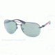 Prada PS 56MS 65 PS56MS Single Vision Prescription Sunglasses PS56MS-ACC3C0-65 - Lens Diameter 65 mm, Frame Color Blue Demishiny