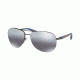 Prada PS 56MS 65 PS56MS Single Vision Prescription Sunglasses PS56MS-DG12F2-62 - Lens Diameter 62 mm, Frame Color Gunmetal Rubber