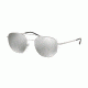 Prada PS56SS Sunglasses 1AP2B0-53 - Matte Silver Frame, Light Grey Mirror Silver Lenses