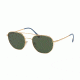 Prada PS56SS Sunglasses 1BK1I0-53 - Matte Gold Frame, Green Lenses