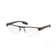 Prada PS57EV Eyeglass Frames DG01O1-51 - Black Rubber Frame
