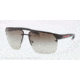 Prada PS57OS Single Vision Prescription Sunglasses PS57OS-1BO4M1-64 - Lens Diameter 64 mm, Frame Color Black Demi Shiny