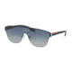 Prada PS57TS Sunglasses 292292-43 - Gunmetal Frame, Light Grey Gradient Blue Lenses