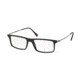 Prada RED FEATHER PS03EV Eyeglass Frames 1BO1O1-51 - Black Demi Shiny Frame