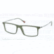 Prada RED FEATHER PS03EV Eyeglass Frames ROS1O1-51 - Military Green Demi Shiny Frame