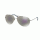 Prada RED FEATHER PS50PS Bifocal Prescription Sunglasses PS50PS-5AV2E2-63 - Lens Diameter 63 mm, Frame Color Gunmetal