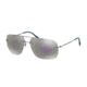 Prada RED FEATHER PS55PS Single Vision Prescription Sunglasses PS55PS-5AV2E2-63 - Lens Diameter 63 mm, Frame Color Gunmetal