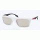 Prada SLICE PS02PS Bifocal Prescription Sunglasses PS02PS-AAI1C0-57 - Lens Diameter 57 mm, Frame Color White Demi Shiny