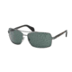 Prada SOCIETY PR55QS Bifocal Prescription Sunglasses PR55QS-75S3O1-63 - Lens Diameter 63 mm, Frame Color Brushed Gunmetal