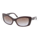 Prada Bifocal Sunglasses PR03NS with Lined Bi-Focal Rx Prescription Lenses PR03NS-IAY6P1-5718 - Lens Diameter 57 mm, Frame Color Top Violet / Lilac Demo Lens