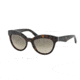 Prada TRIANGLE PR23QS Progressive Prescription Sunglasses PR23QS-2AU3D0-53 - Lens Diameter 53 mm, Frame Color Havana