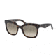Prada TRIANGLE PR24QS Single Vision Prescription Sunglasses PR24QS-2AU3D0-53 - Lens Diameter 53 mm, Frame Color Havana