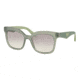 Prada TRIANGLE PR24QS Single Vision Prescription Sunglasses PR24QS-UEI4P2-53 - Lens Diameter 53 mm, Frame Color Opal Dark Green