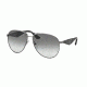 Prada TRIANGLE PR53QS Bifocal Prescription Sunglasses PR53QS-5AV0A7-60 - Lens Diameter 60 mm, Frame Color Gunmetal