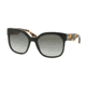 Prada VOICE PR10RS Single Vision Prescription Sunglasses PR10RS-1AB0A7-57 - Lens Diameter 57 mm, Frame Color Black