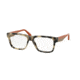 Prada VOICE PR16RV Single Vision Prescription Eyeglasses KAD1O1-53 - White Havana Frame