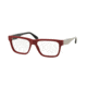 Prada VOICE PR16RV Single Vision Prescription Eyeglasses TKS1O1-53 - Red Frame